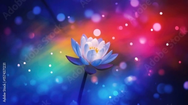 Obraz Abstract floral background with colorful spring and summer blossoms