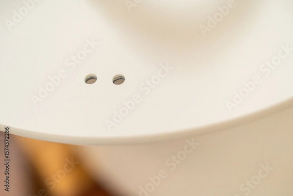 Obraz White Ceramic Lid with Vent Holes