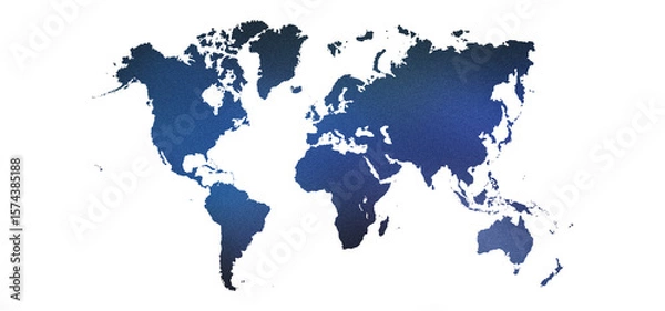 Fototapeta world map gradient transparent png or world map sticker, badge or world map background.