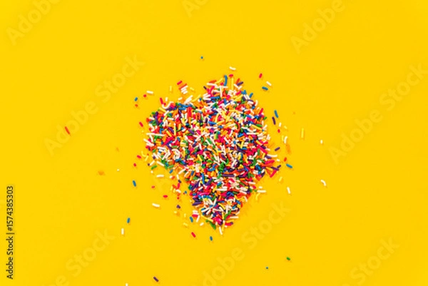 Obraz Mini heart pile of sprinkles