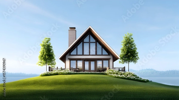 Obraz Metaverse home at day