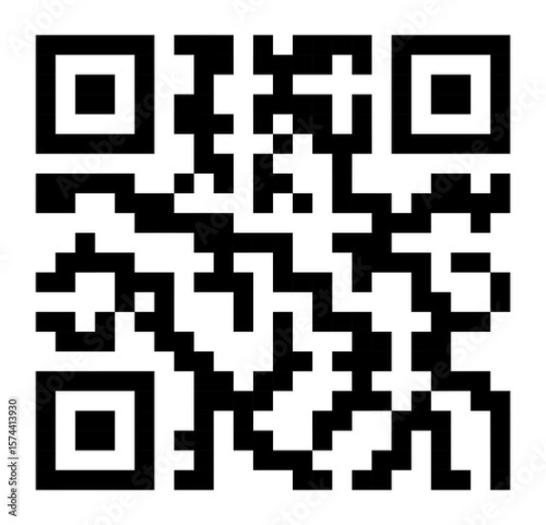 Fototapeta QR code icon transparent png. Vector