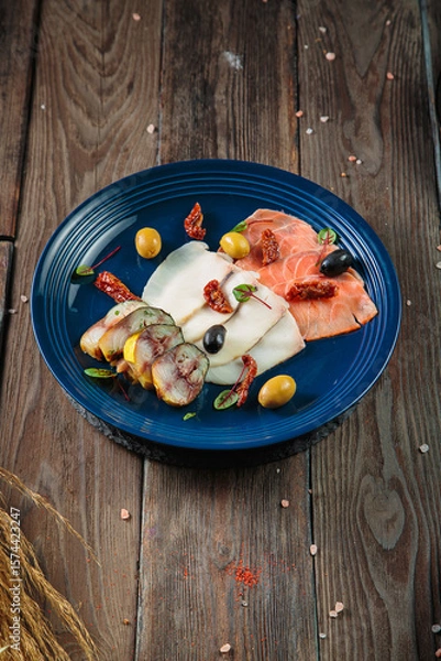 Obraz Appetizer with seasoning and herbs