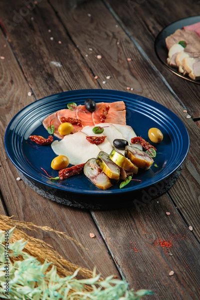 Obraz Appetizer with seasoning and herbs