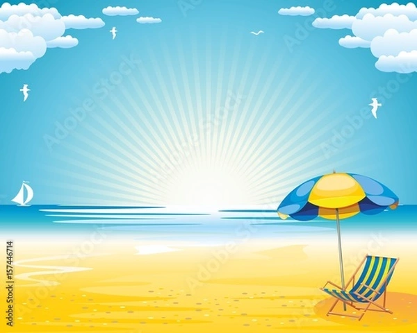 Obraz summer holidays background