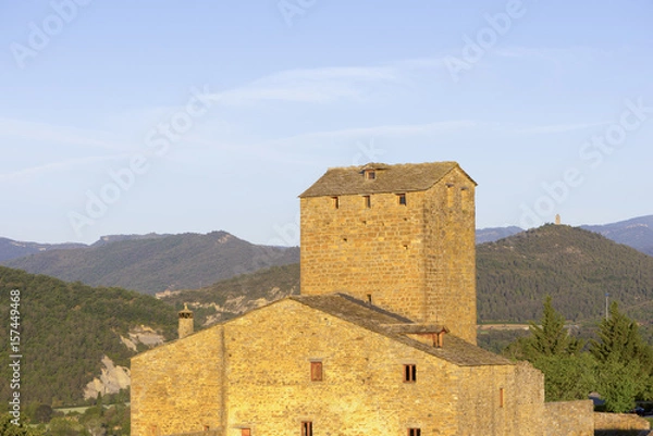 Fototapeta By the town of Ainsa in the province of Huesca