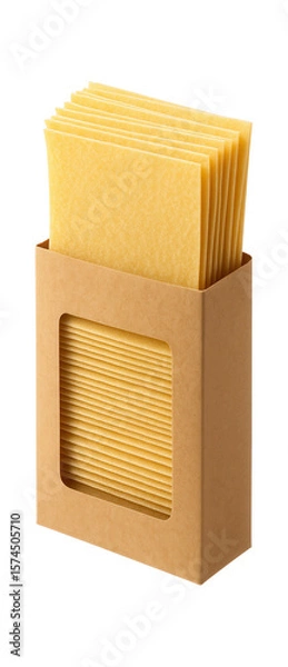 Fototapeta Wicker basket lined with a linen cloth, containing freshly baked whole-grain rolls