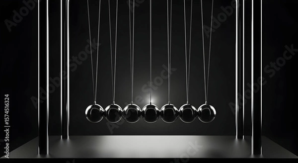 Obraz Newtons cradle illustration