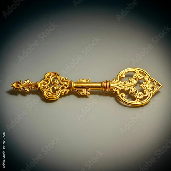 Obraz Old Keys (clipping path all) isolated on white background Old Keys (clipping path all) isolated on white background
