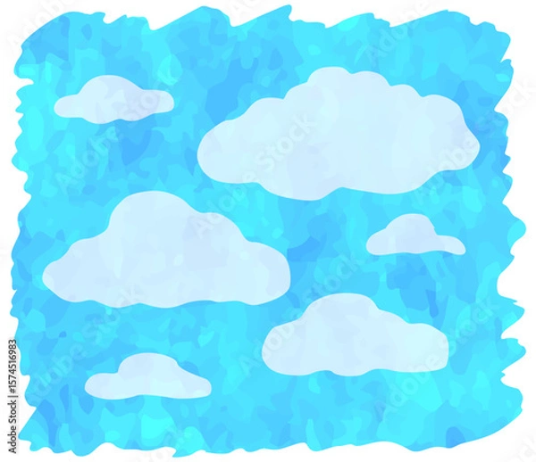 Fototapeta 青空のイラスト素材 ベクター素材