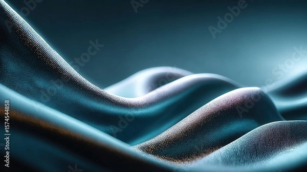Fototapeta Smooth monochrome blue gradient background with luxury aesthetic and soft light transition, perfect for high-end product presentations, minimalist designs or elegant 4K backgrounds.
