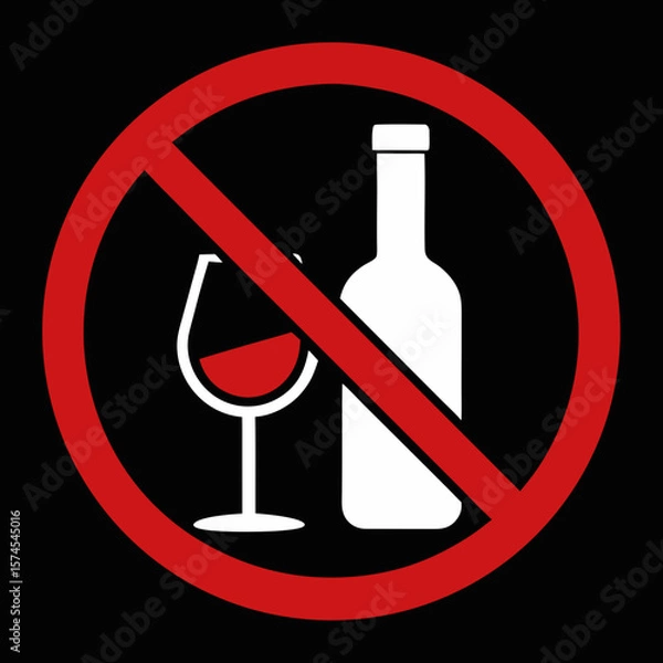 Obraz alchohol free zone