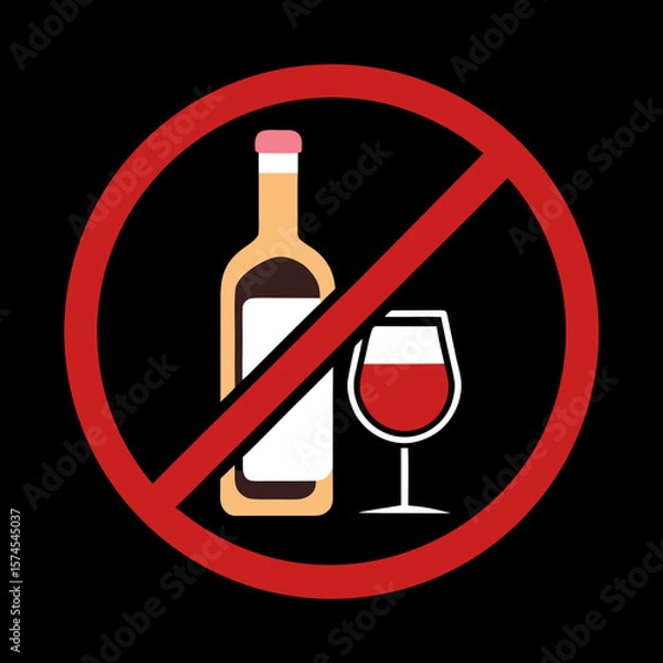 Obraz alchohol free zone