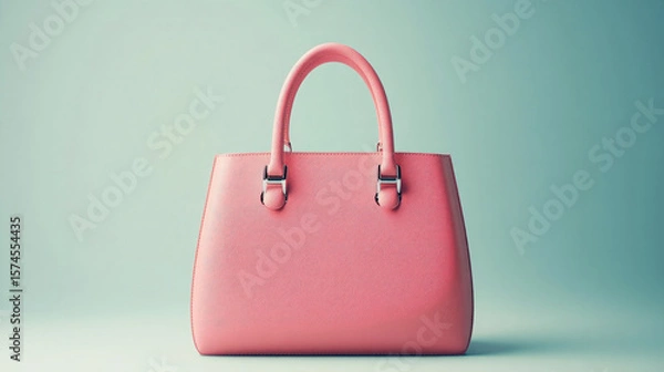 Obraz pink bag on white