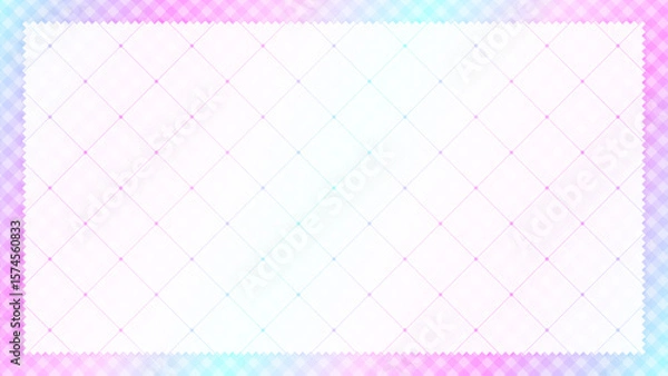 Obraz グラデーションの格子柄フレーム背景