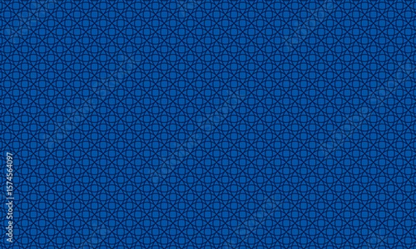 Obraz Seamless Circles Pattern with Intersecting Geometric Line Design