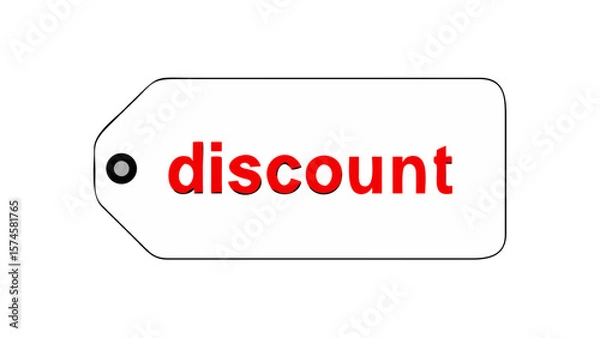 Obraz Find discount prices and special offers online with this discount tag image