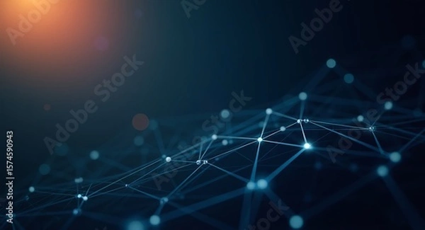 Obraz fiber optics background with lots light spots