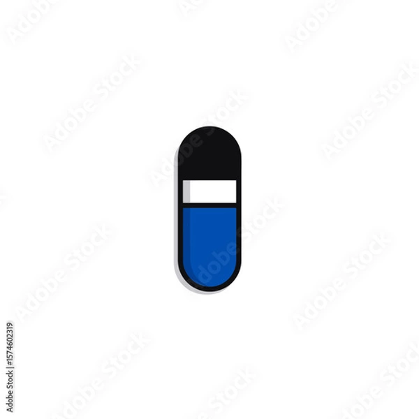 Obraz Eraser deletes mistakes centered isolated clean design