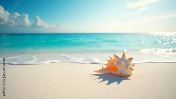 Fototapeta Cockleshell on the beach