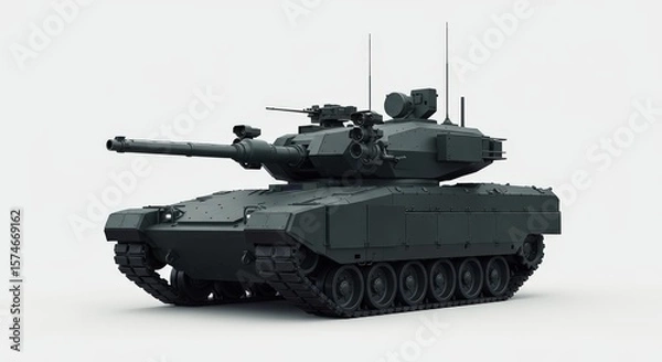 Obraz Modern Military Tank: Advanced Design and Technology