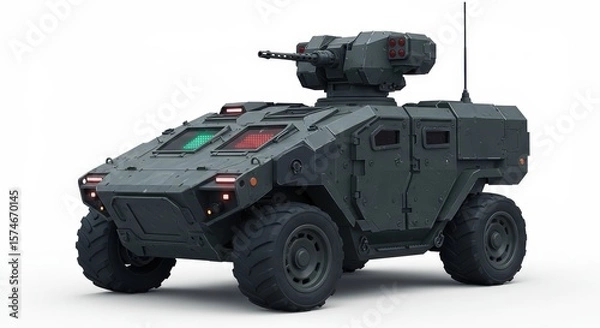Obraz Futuristic Armored Combat Vehicle: Design Concept