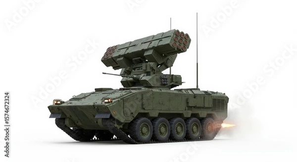 Obraz Military Armored Vehicle Launching Missiles