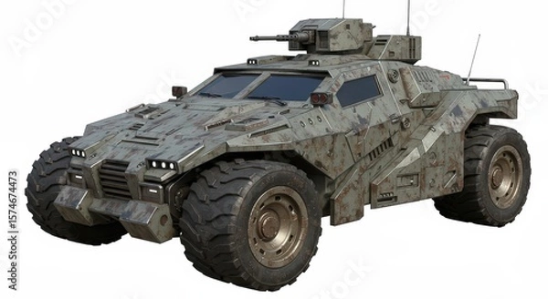 Obraz Military Armored Vehicle: Futuristic Design