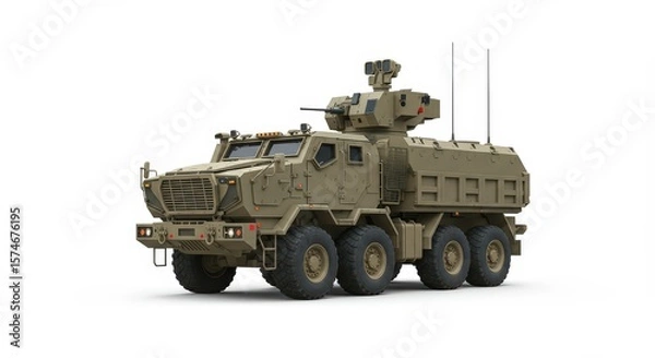 Obraz Military Armored Truck, 6x6,  Defense Vehicle