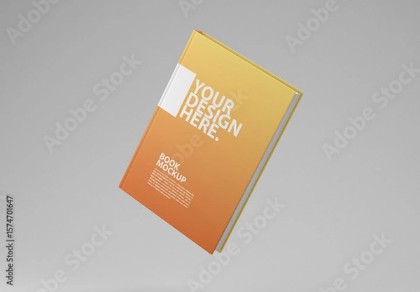 Obraz Floating Vertical book cover mockup