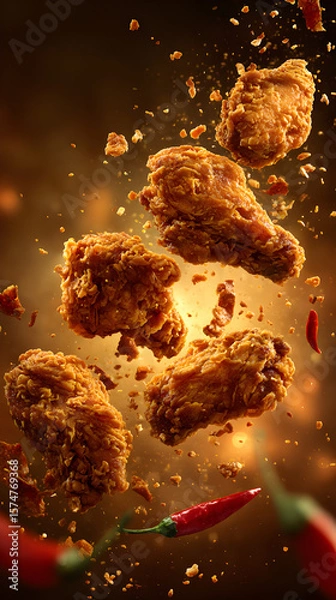 Obraz fried chicken wings