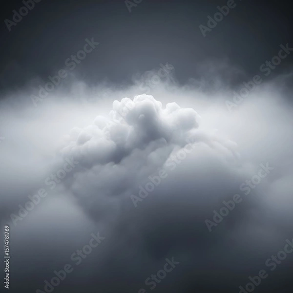 Fototapeta dark storm clouds by Generated AI