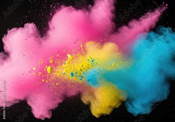 Fototapeta abstract colorful background By Generated AI