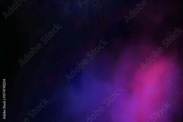 Fototapeta Abstract background with water droplets and colorful neon light gradients