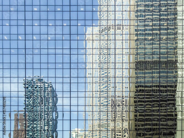 Fototapeta Buildings Reflection  Abstract
