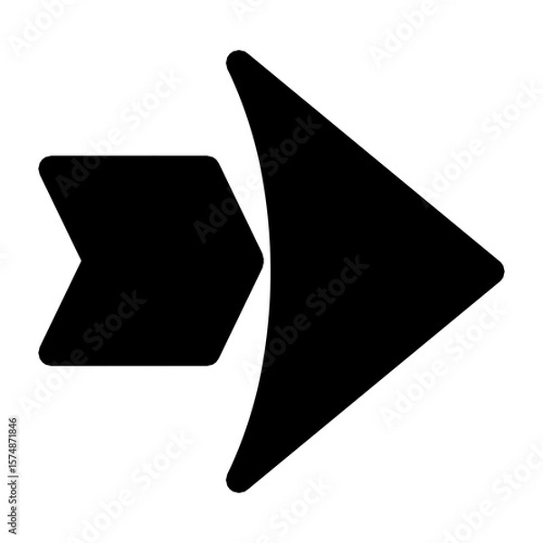 Fototapeta black arrow icon