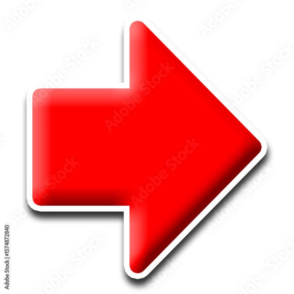 Fototapeta red arrow sign