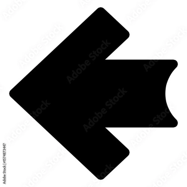 Fototapeta black arrow icon
