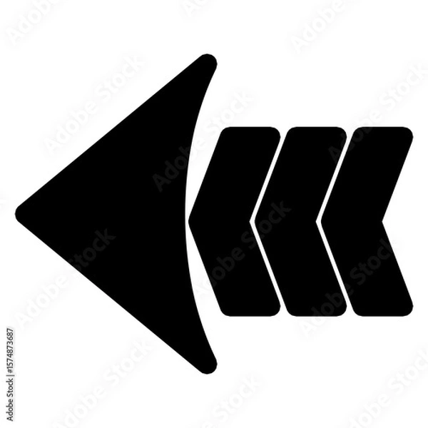 Fototapeta black arrow icon
