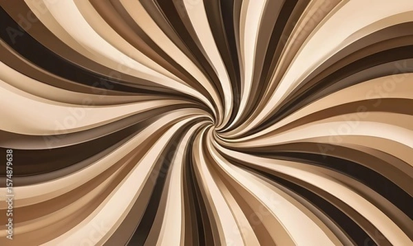 Fototapeta Elegant Swirls: Beige and Black Pattern Creating a Sophisticated Aesthetic