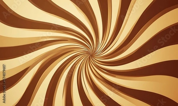 Fototapeta Elegant Swirls: Beige and Black Pattern Creating a Sophisticated Aesthetic