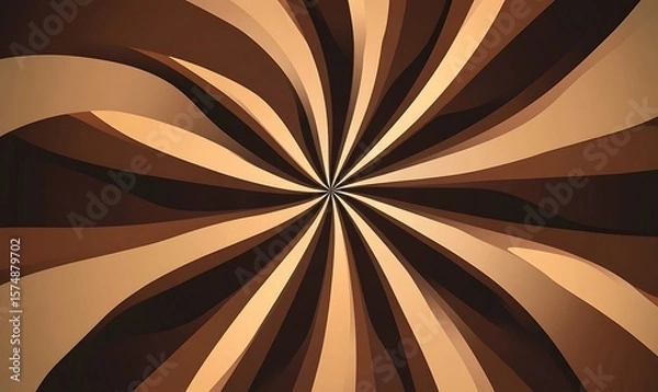 Fototapeta Elegant Swirls: Beige and Black Pattern Creating a Sophisticated Aesthetic