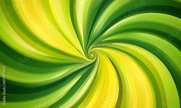 Fototapeta Swirling Tropical Leaf Pattern Abstract Green Background Nature Texture