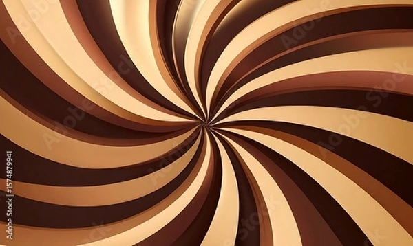 Fototapeta Elegant Swirls: Beige and Black Pattern Creating a Sophisticated Aesthetic