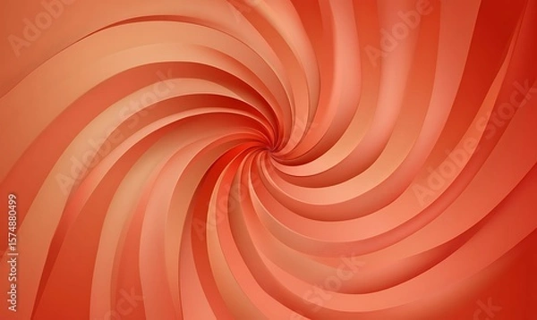 Fototapeta Sunlight spiral rays background. Red swirl focus background