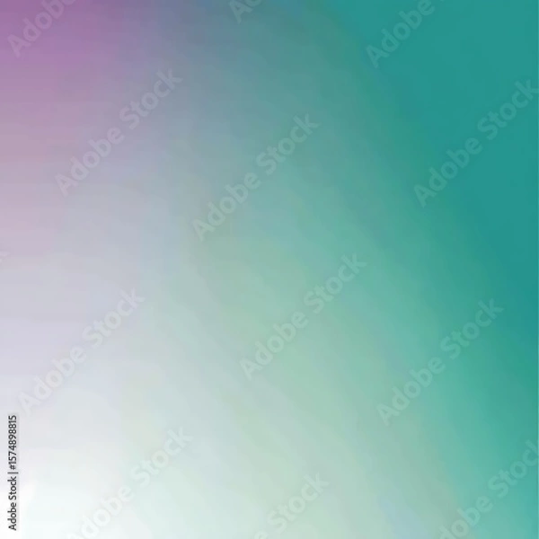 Fototapeta Gradient background in shades of green and blue