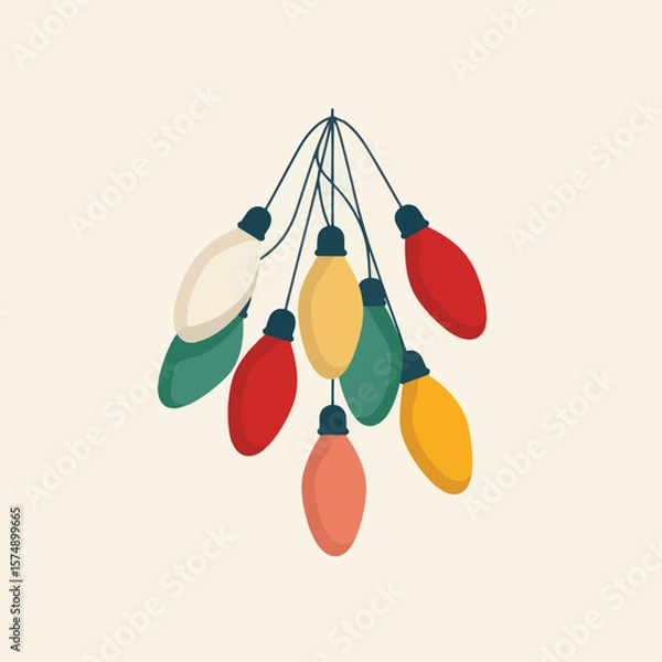 Obraz christmas light isolated