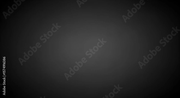 Fototapeta A smooth dark charcoal gradient background with soft light falloff, minimalistic design, subtle vignette effect