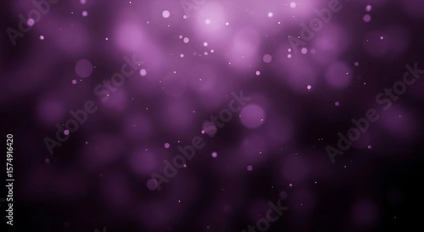 Fototapeta deep purple and black bokeh light spots, soft and dreamy, smooth texture background