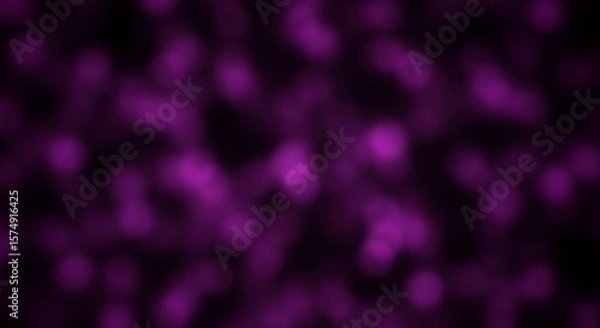 Fototapeta Blurred deep purple and black bokeh light spots, soft and dreamy, smooth texture background